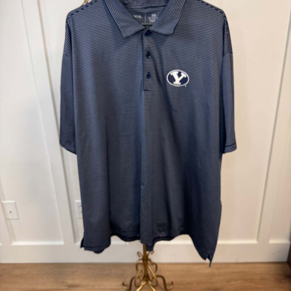 Men's Antigua Navy BYU Cougars Big & Tall Legacy Pique Polo - .com